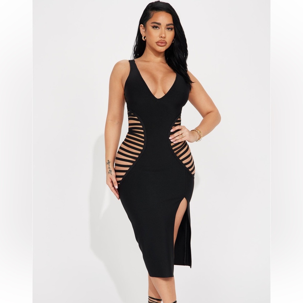 Black cut out FashionNova dress